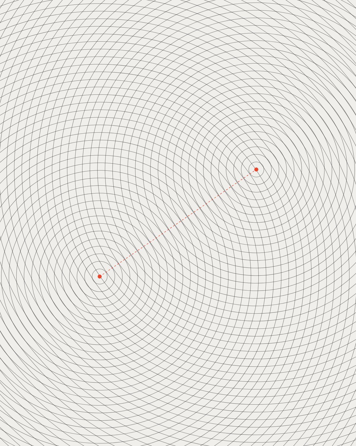 Abstract illustration of an interference pattern